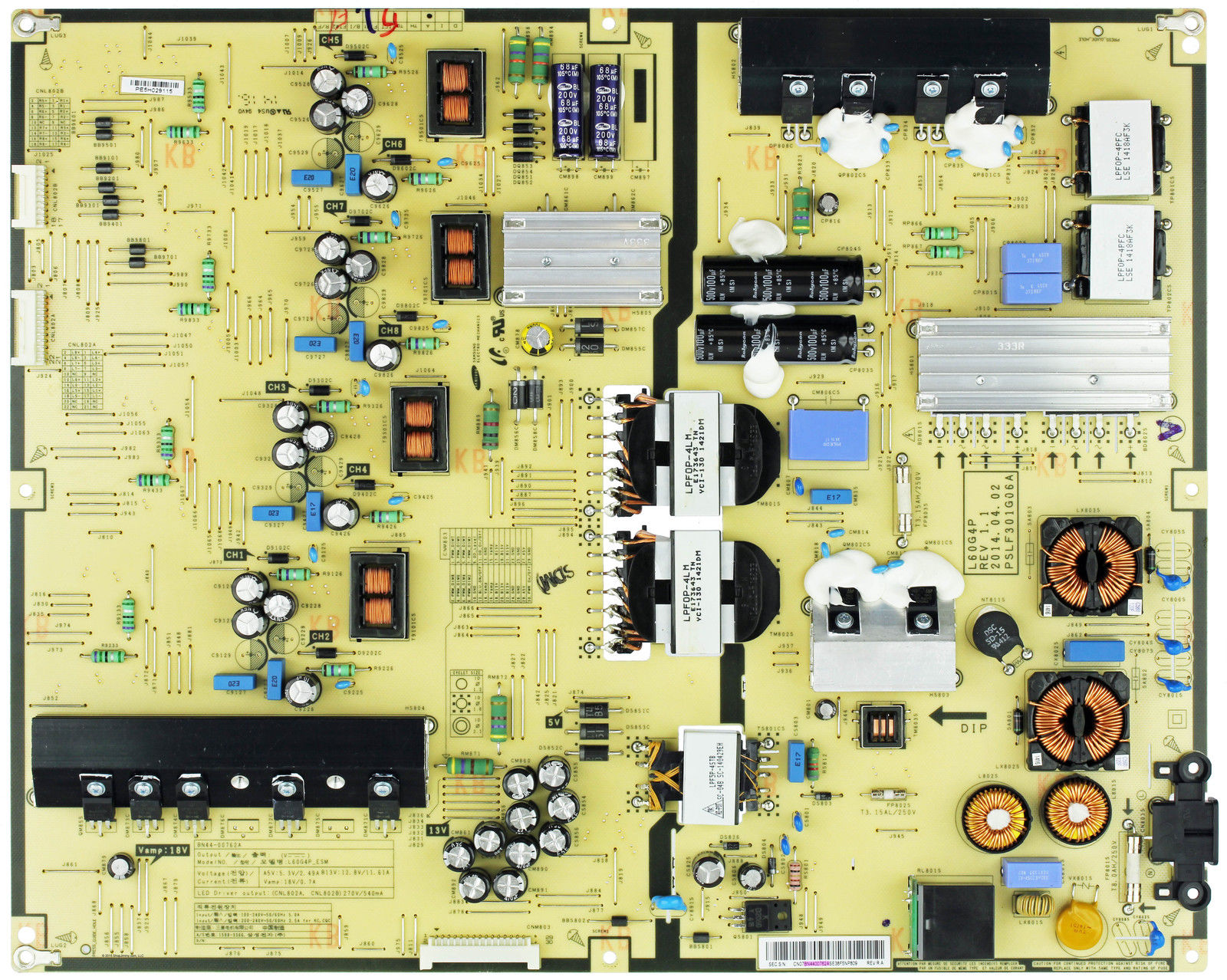 Samsung BN44-00762A Power Supply / LED Board